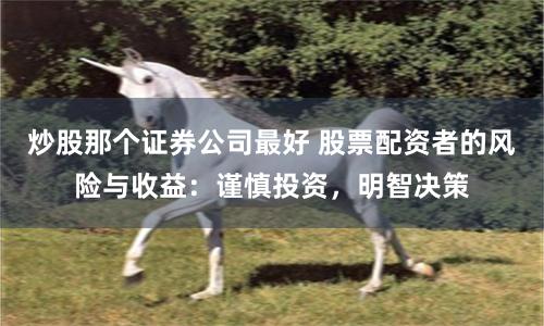 炒股那个证券公司最好 股票配资者的风险与收益：谨慎投资，明智决策